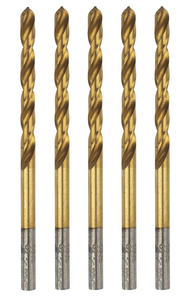 Erbauer Forets HSS meulés 2,5 x 57mm, lot de 5