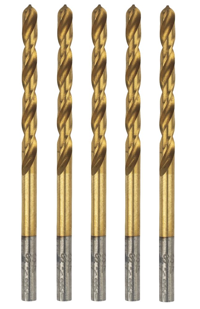Erbauer Forets HSS meulés 3,5 x 70mm, lot de 5