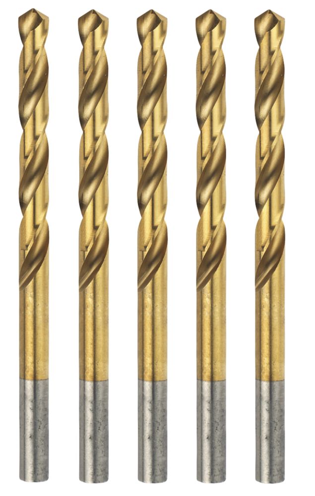 Erbauer Lot de 5 forets multi matériaux HSS meulés 4,5 x 80mm