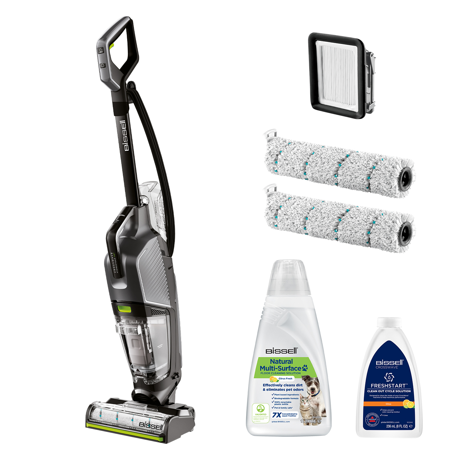 Bissell Aspirateur laveur Crosswave HydroSteam Pet Pro