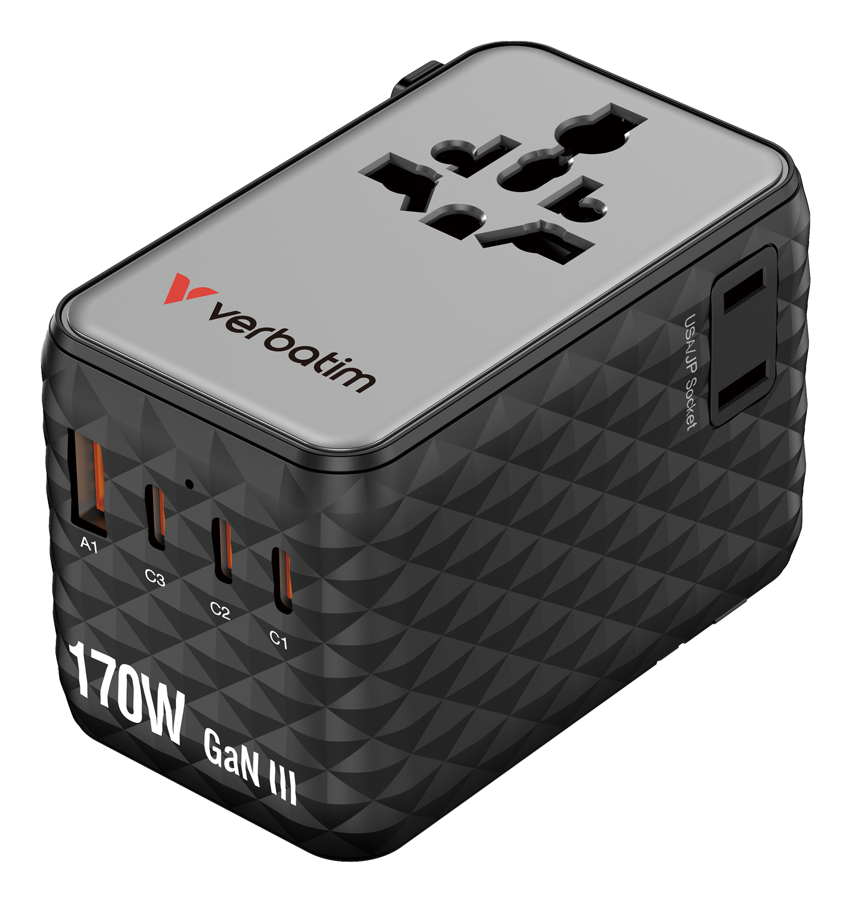 VERBATIM Charge ´n´ Travel 170W Universal Travel Adapter Black