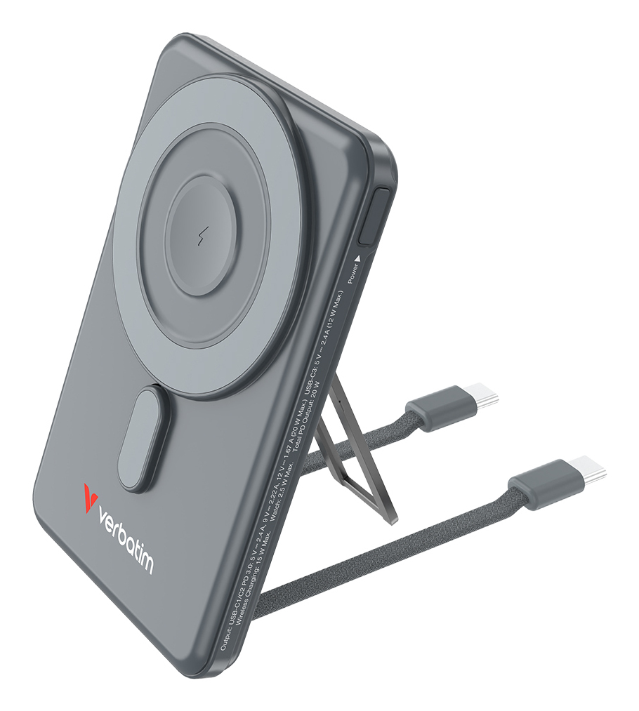 VERBATIM Charge ´n´ Go 2C Power Bank Magnetic Wir