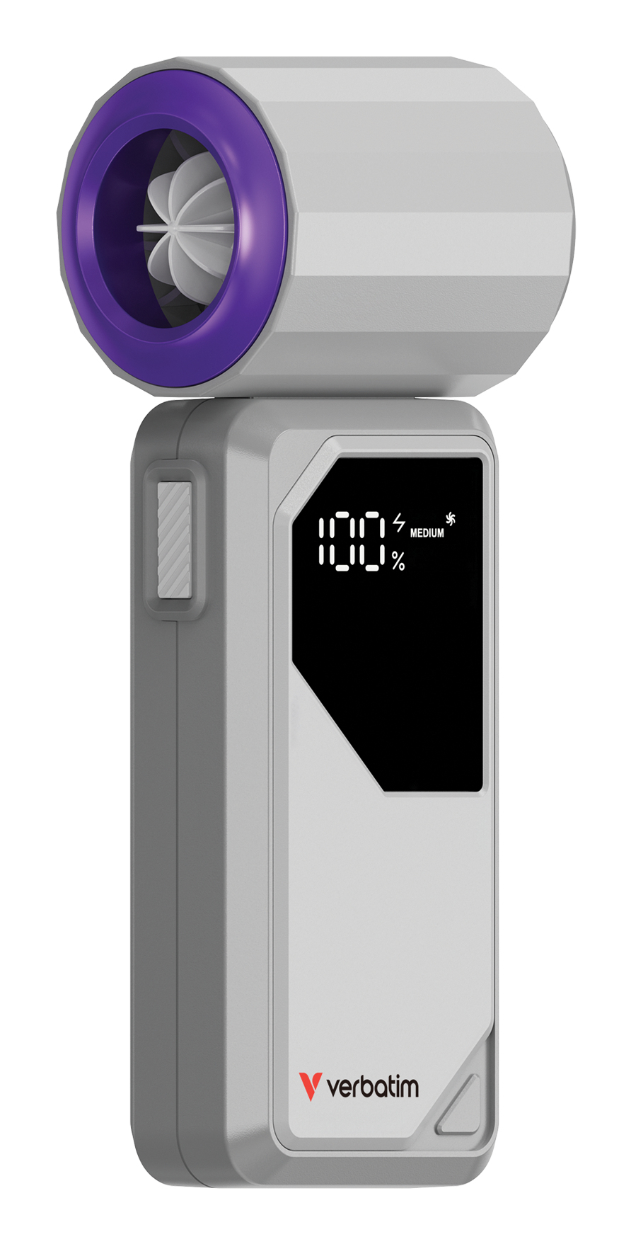 VERBATIM Cool?n?Go AirJet Handheld Fan Grey/Purple