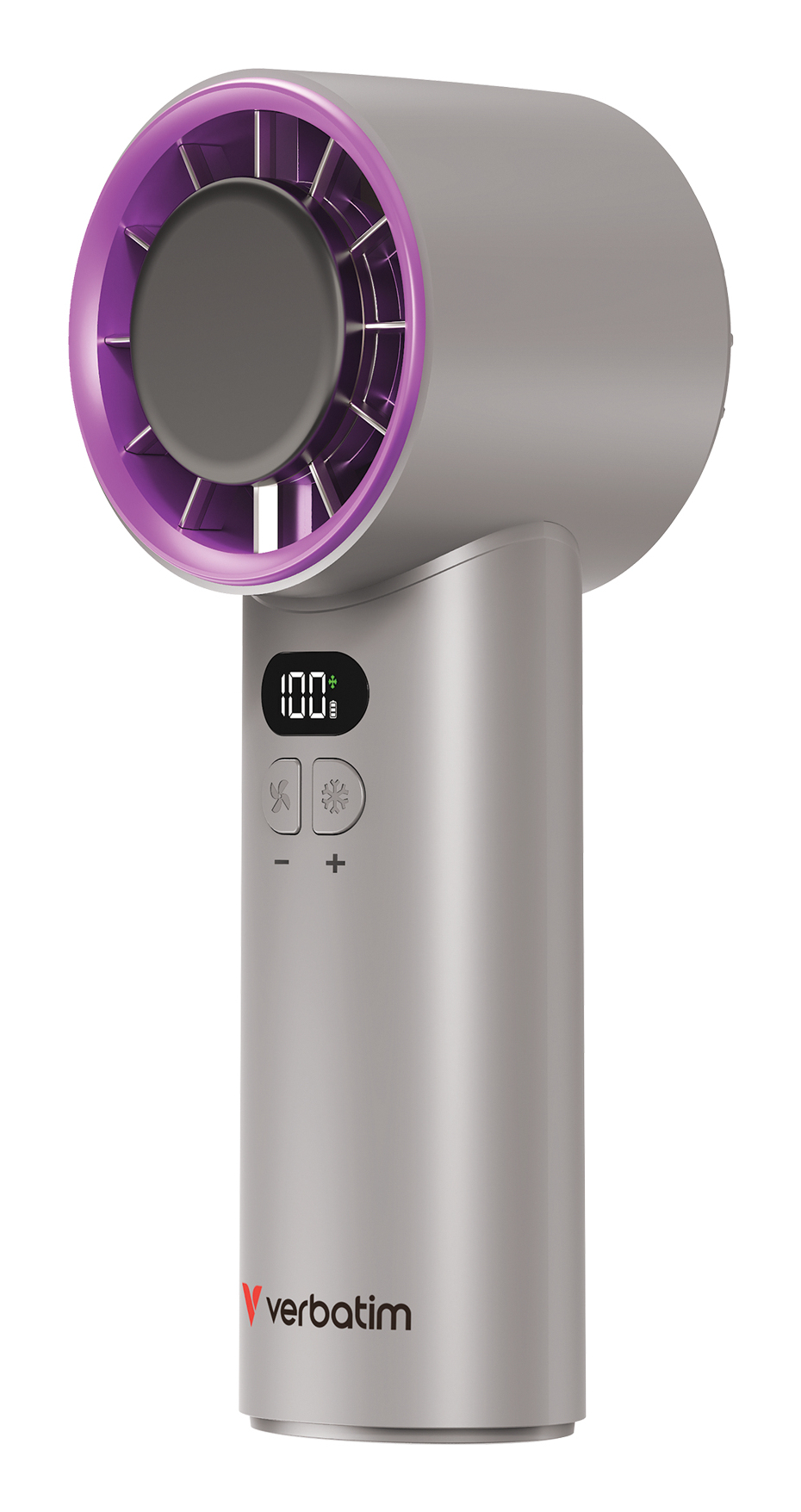 VERBATIM Cool?n?Go IceTouch Handheld Fan Grey/Purple