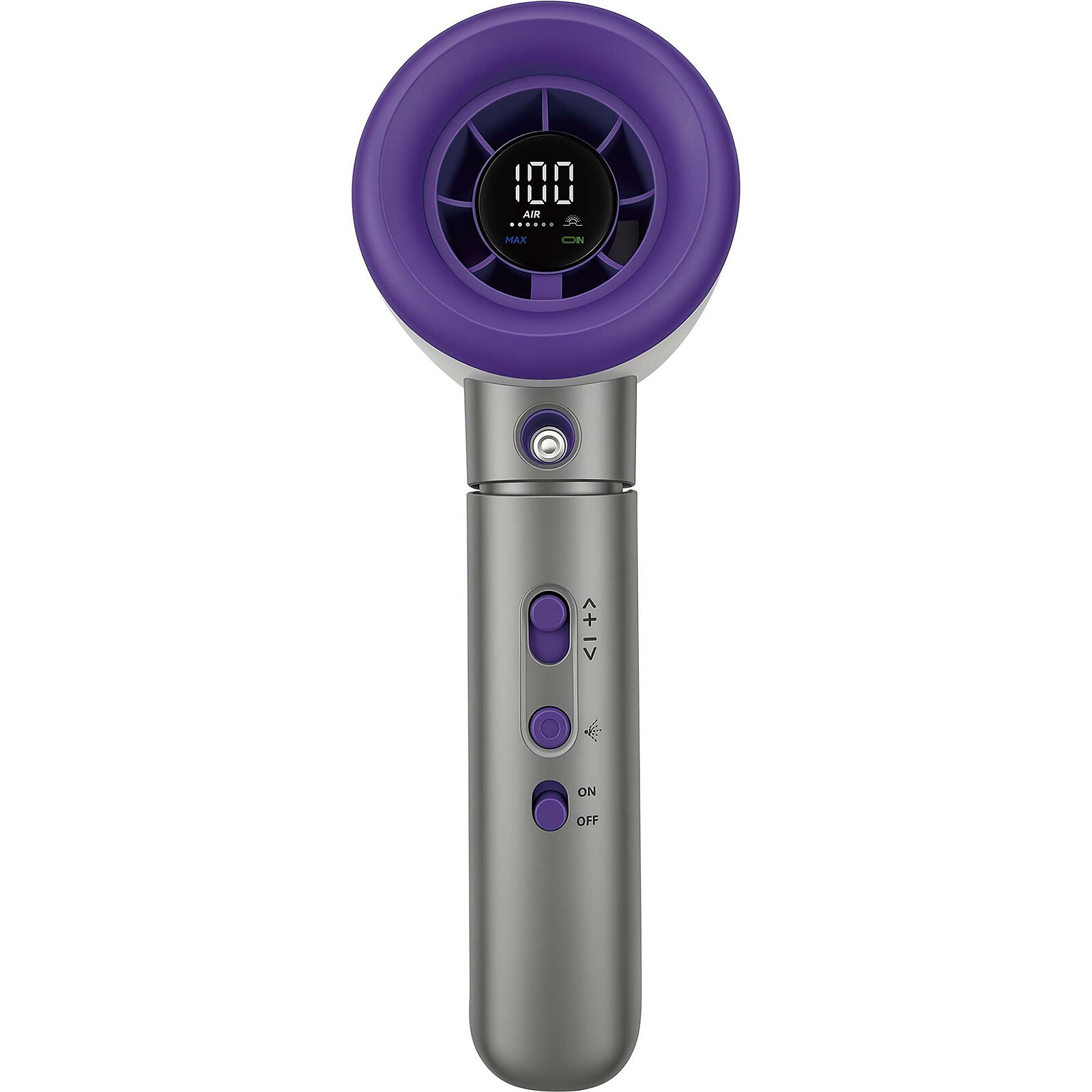 VERBATIM Ventilateur à main sur batterie Cool'n'Go Aqua Breeze (Violet/Gris)