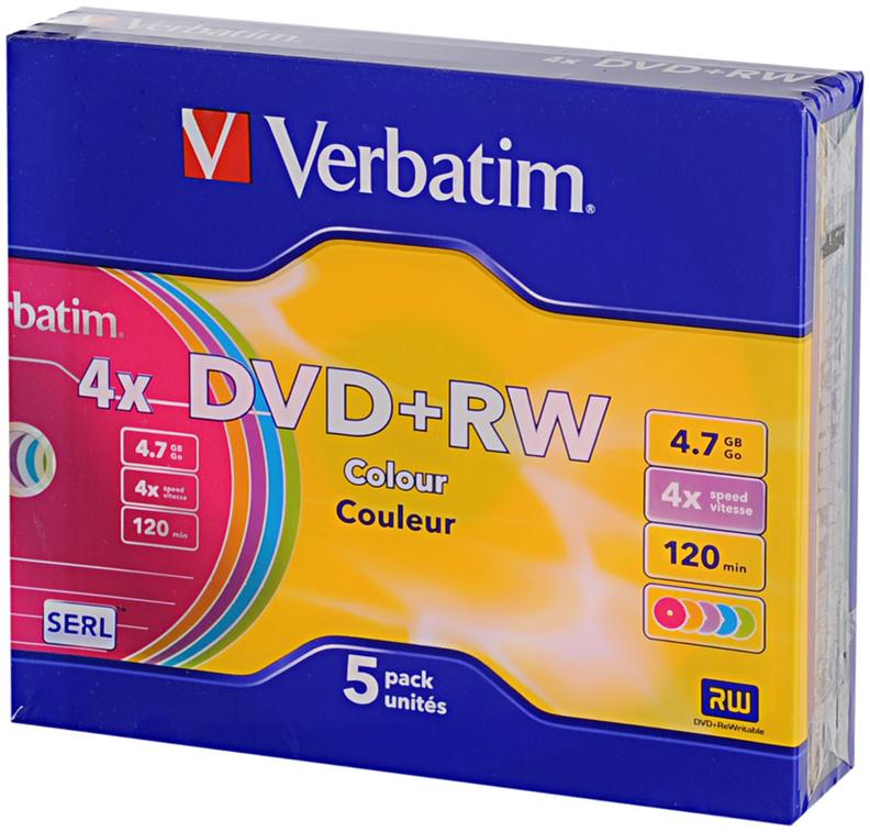 VERBATIM DVD+RW x5