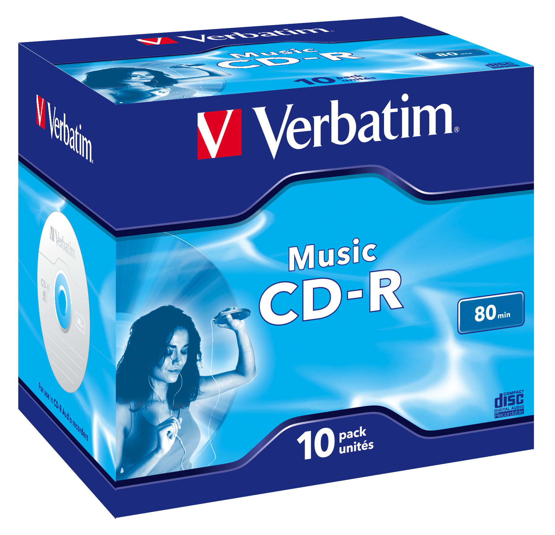 VERBATIM CD  Music CD-R 700 MB 16x Boîte de 10 Pièces