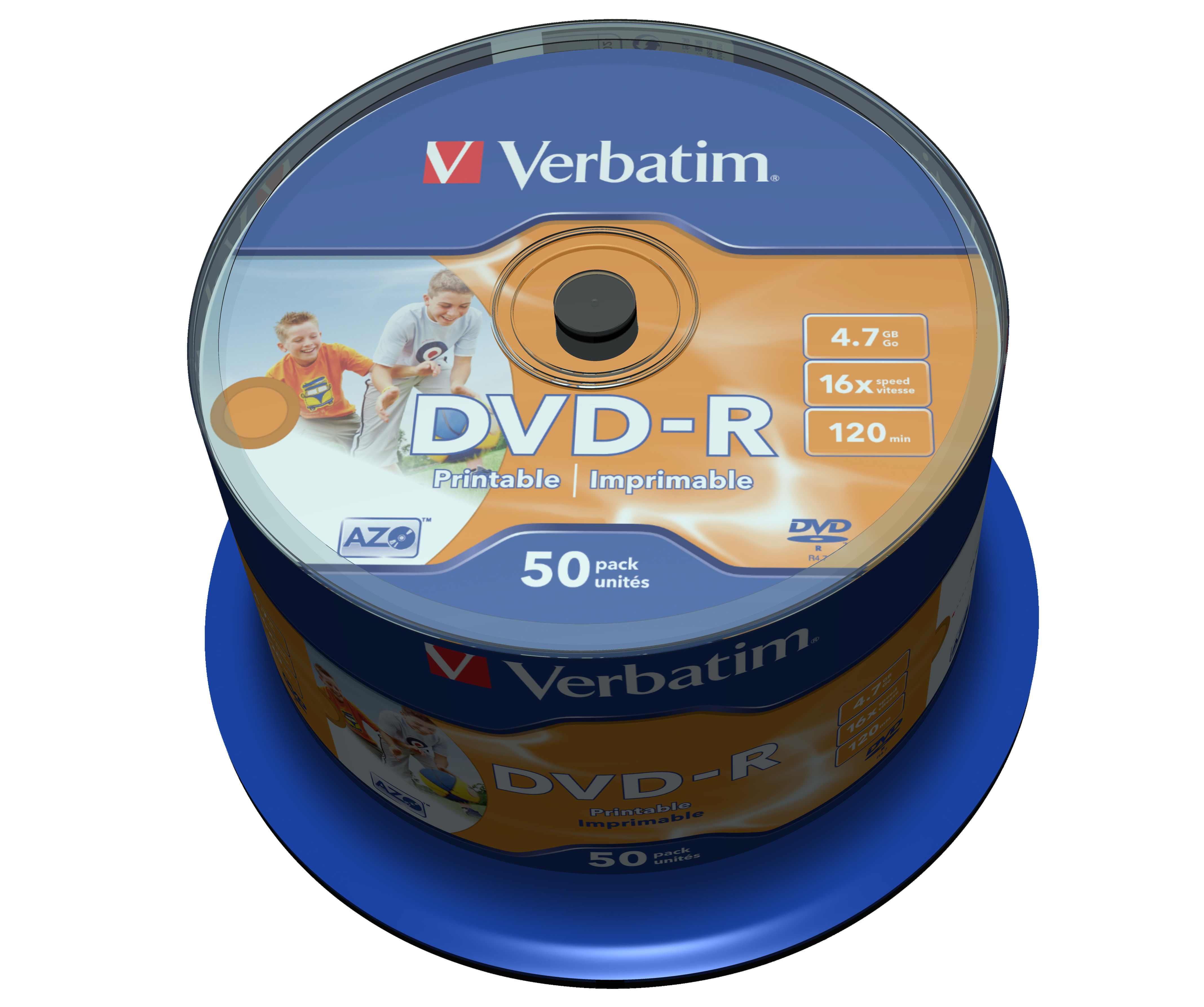 VERBATIM Verbatim DVD-R/4.7GB 16xspd 50Spindle print