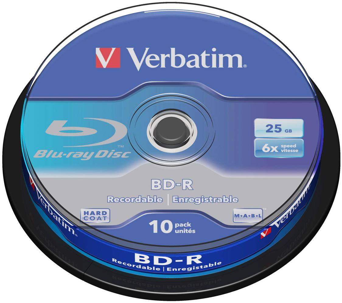 VERBATIM BD-R 25 Go certifié 6x (pack de 10, spindle)