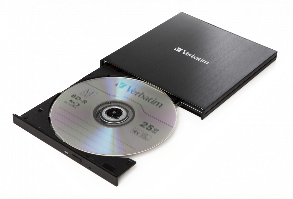 VERBATIM Graveur Blu-Ray externe Slimline USB-C (Noir)