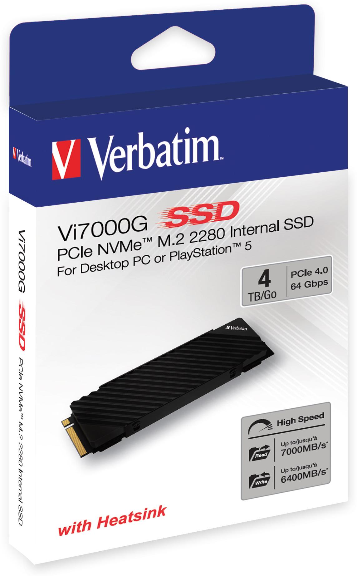 VERBATIM Vi7000 PCIe NVMe M.2 SSD 4TB
