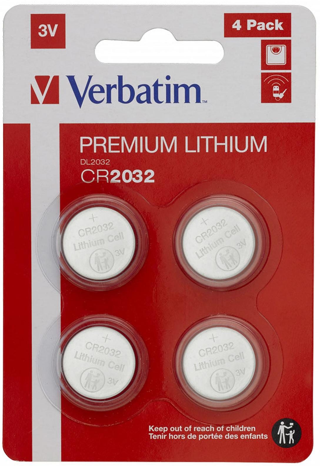 VERBATIM Piles CR2032 (par 4)