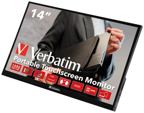 VERBATIM PMT-14 Portable Touchscreen Monitor 14