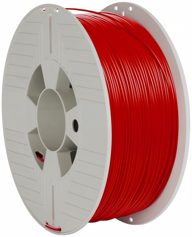VERBATIM Bobine de Filament PLA 1,75 mm - 1 Kg (Rouge)