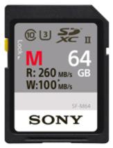 SONY Carte mémoire SF64M SDXC UHS-II 64 Go