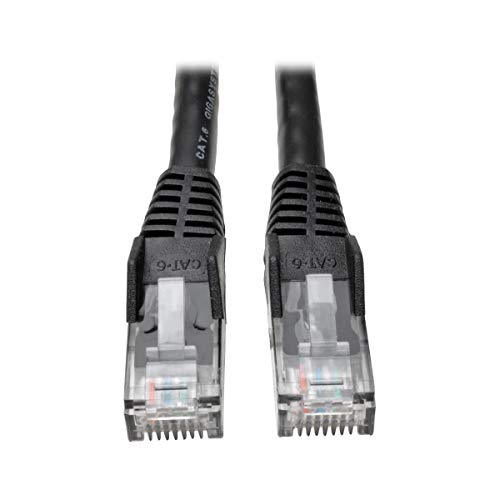 EATON Cable Ethernet Gigabit moule Snagless (UTP) Cat6 (RJ45 M/M), noir, 3,05 m