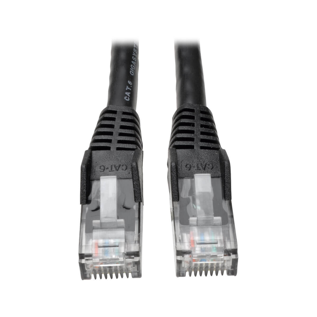 EATON Cat6 Gigabit Snagless Molded UTP Ethernet Cable RJ45 M/M Black 3ft. 0.91m