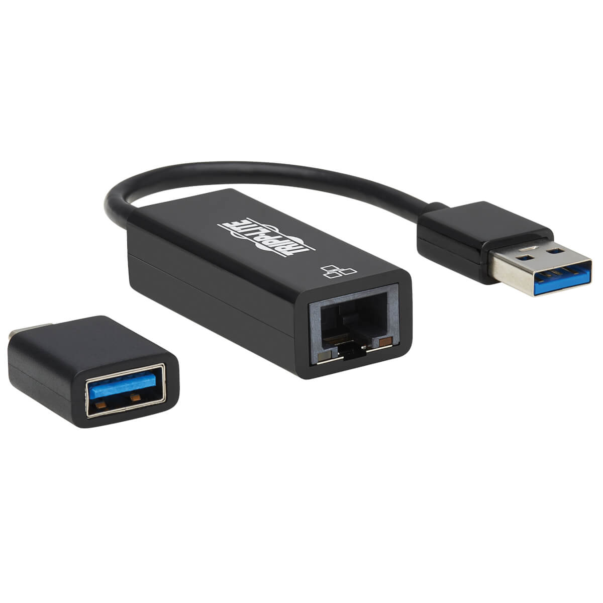 EATON USB-C USB-A to RJ45 Gigabit Ethernet Network Adapter 2xM/F USB 3.2 Gen 1 Black