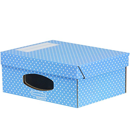 Fellowes Aufbewahrungsbox 13.3x33x25.5cm blau/weiß 2PK