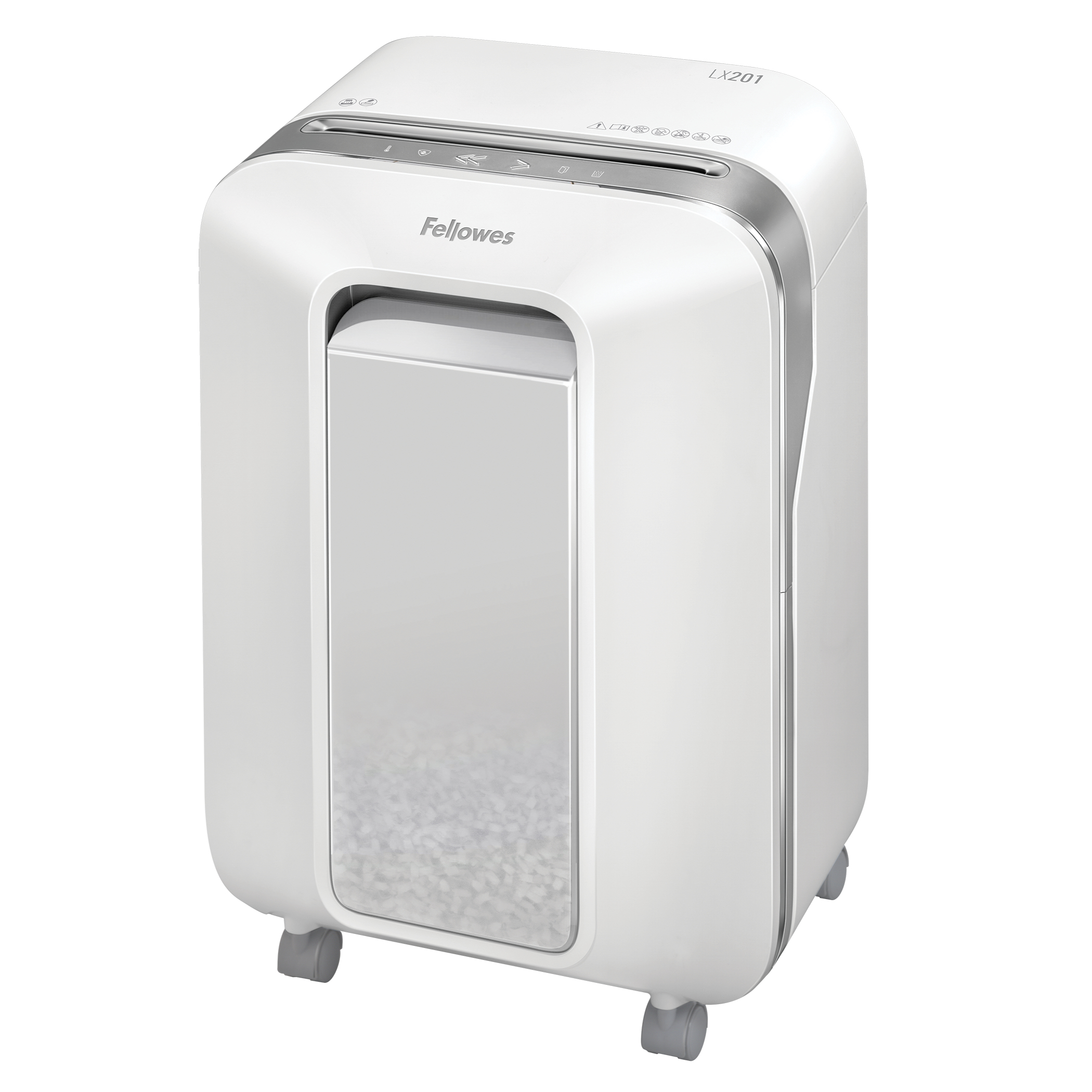 Fellowes DESTRUCTEUR MICROSHRED LX201 BLANC COUPE MICROPARTICULES 230V EU