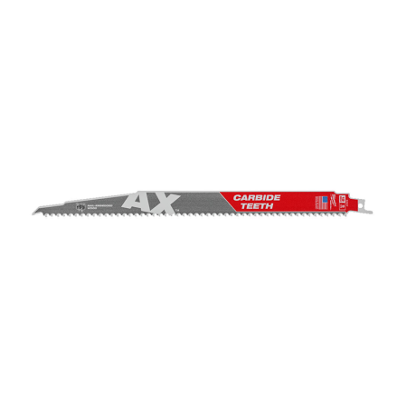 Milwaukee Lame scie sabre TCT AX Carbure Bois et clous 300mm