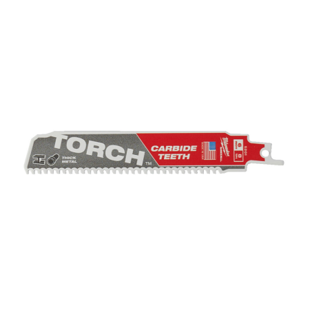 Milwaukee Lame de scie sabre TCT TORCH 8T Métal 150mm