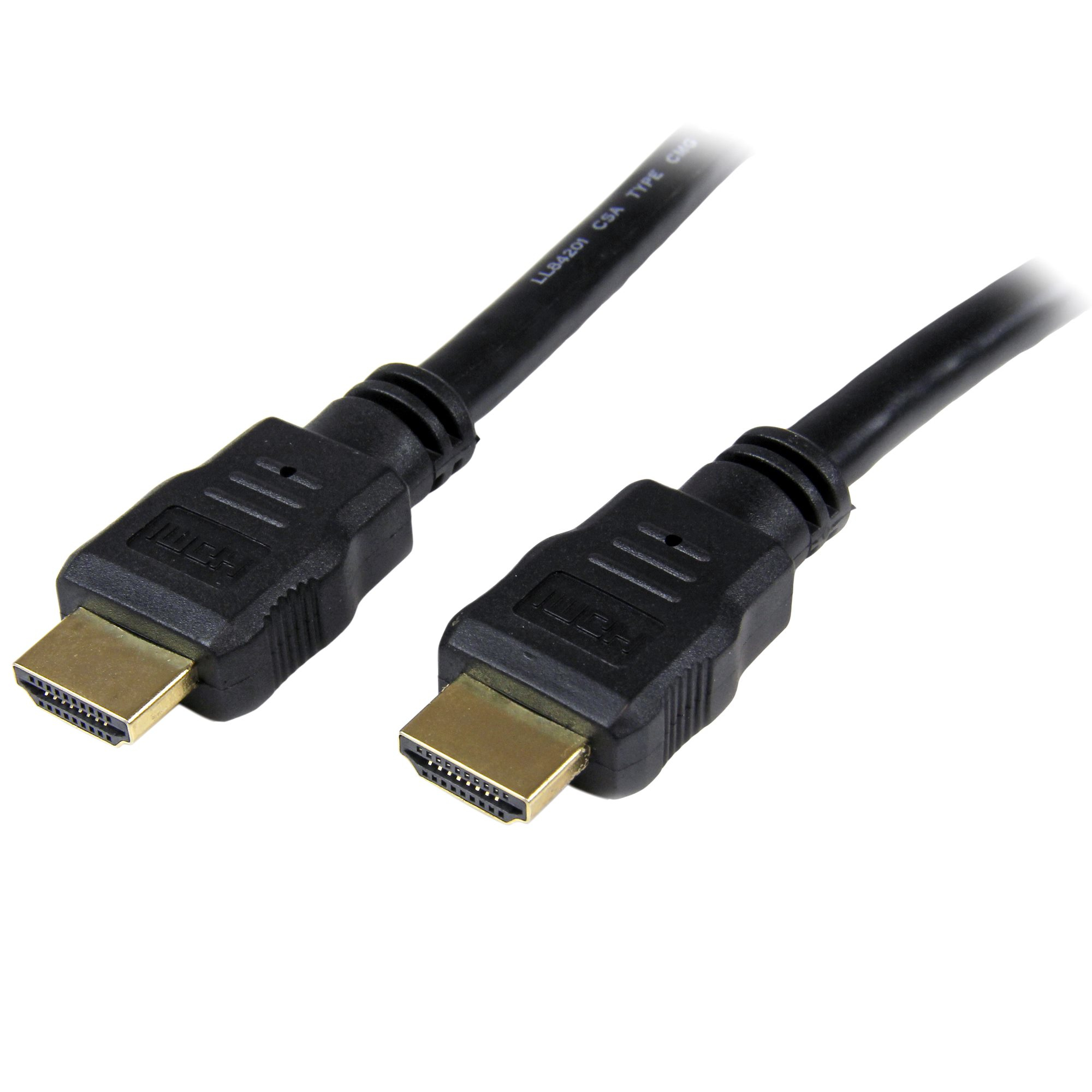 STARTECH Modèle du produit : 1.8 m (6 ft) HDMI Cable, 4K High Speed HDMI Cable with Ethernet, Ultra HD 4K 30Hz Video, HDMI 1.4 Cable, HDMI Monitor Cord, Black