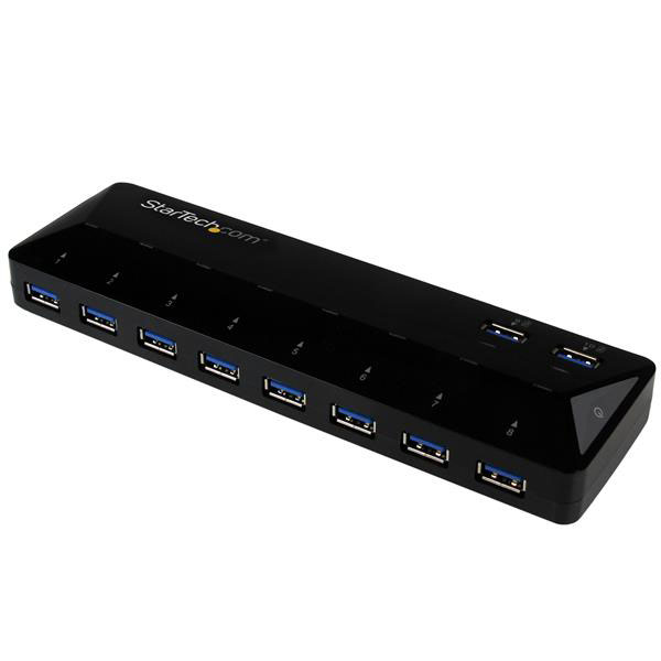 STARTECH Hub USB 3.0 à 10 ports avec ports de charge et synchronisation