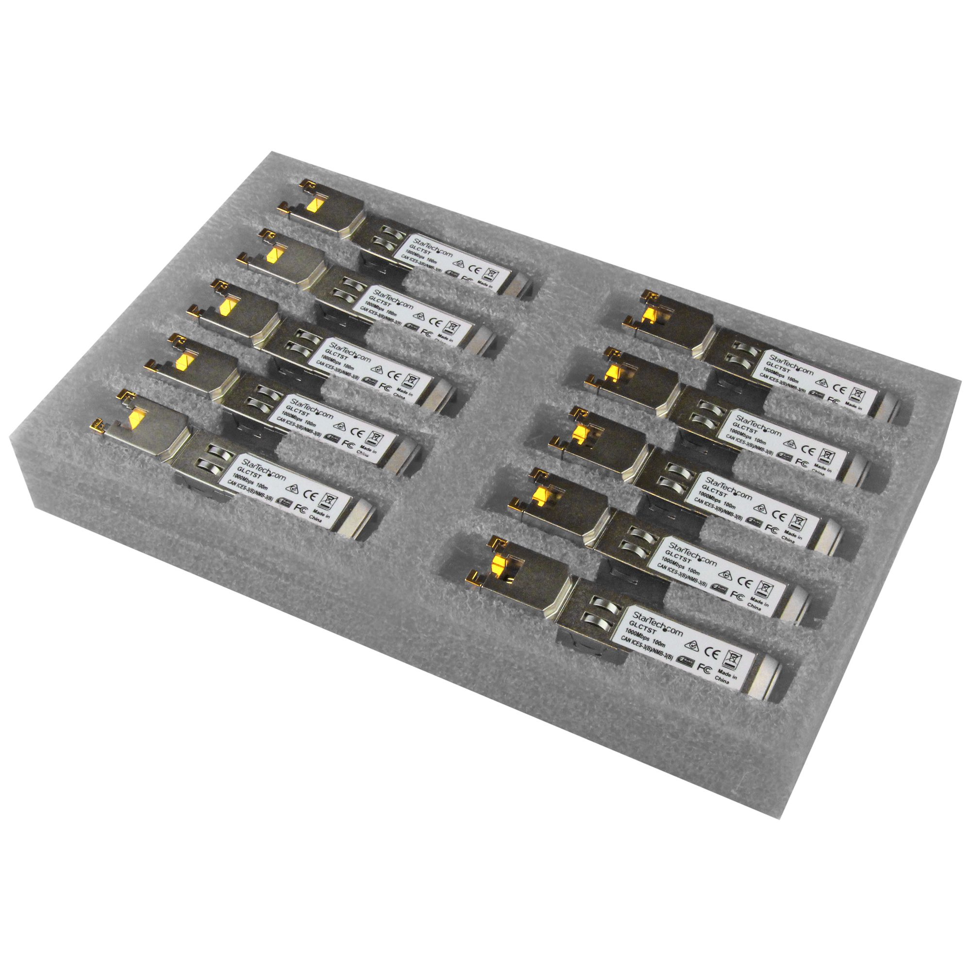 STARTECH StarTech.com Paquet de 10 modules de transceiver SFP Gigabit RJ45 en cuivre