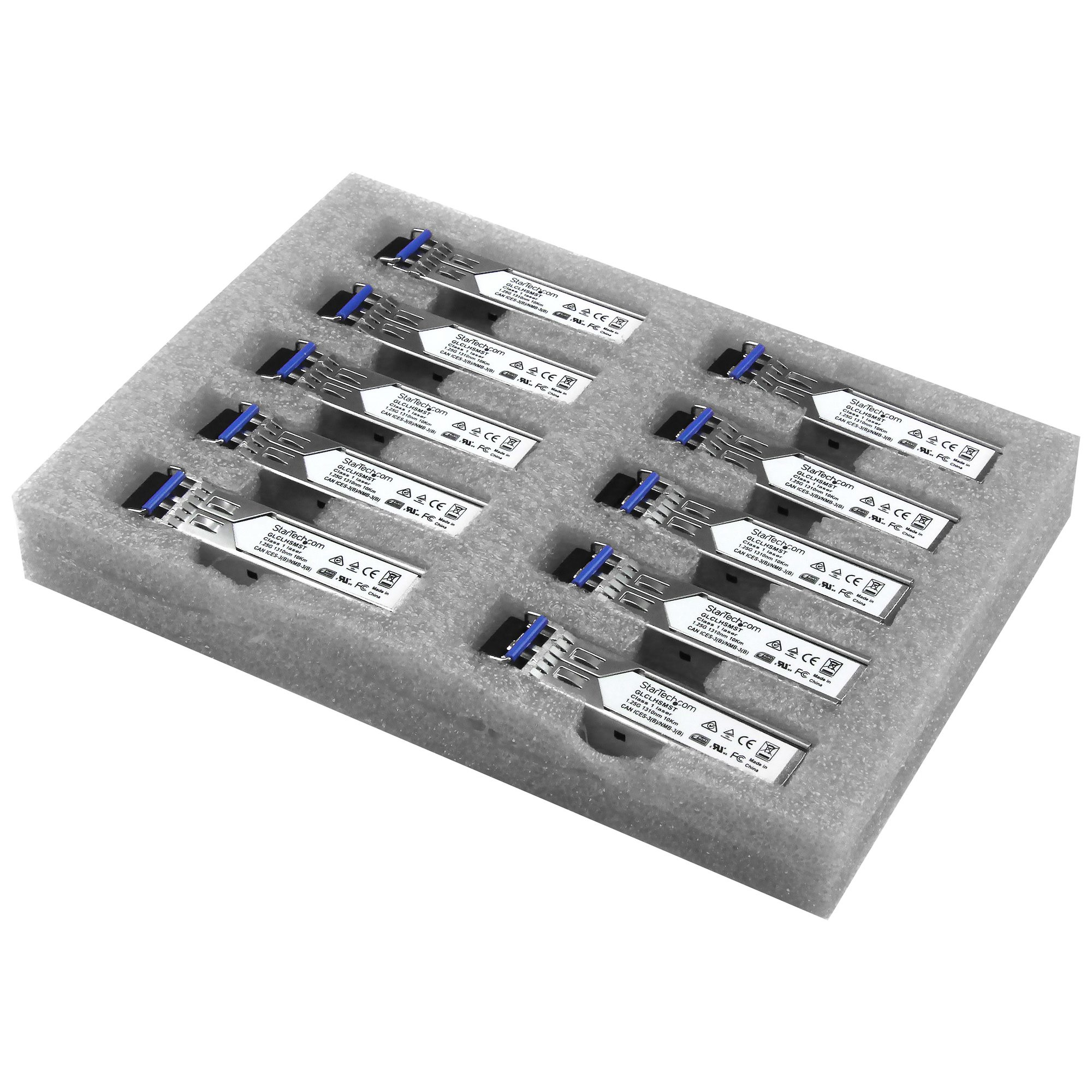 STARTECH StarTech.com Paquet de 10 modules de transceiver SFP à fibre optique Gigabit