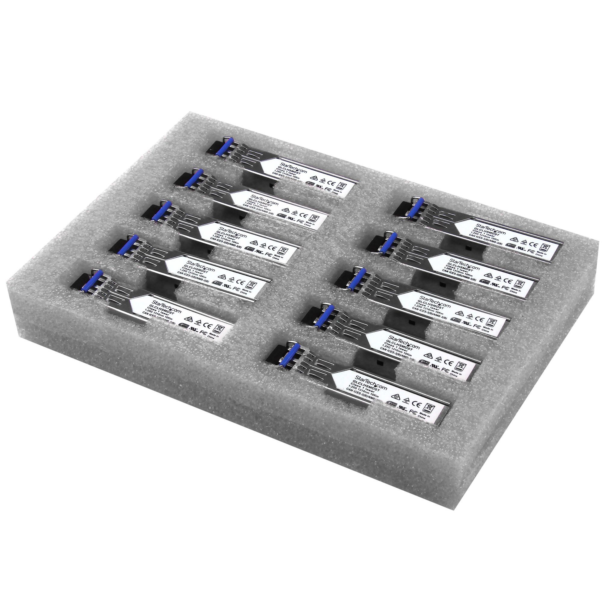 STARTECH StarTech.com Paquet de 10 modules de transceiver SFP à fibre optique Gigabit