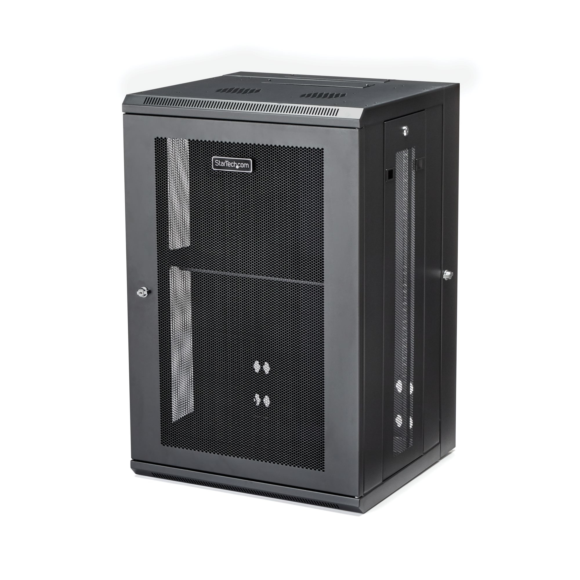 STARTECH StarTech.com Armoire Réseau Murale à 4 Montants 18U avec Étagère 1U, Armoire Serveur Murale 19