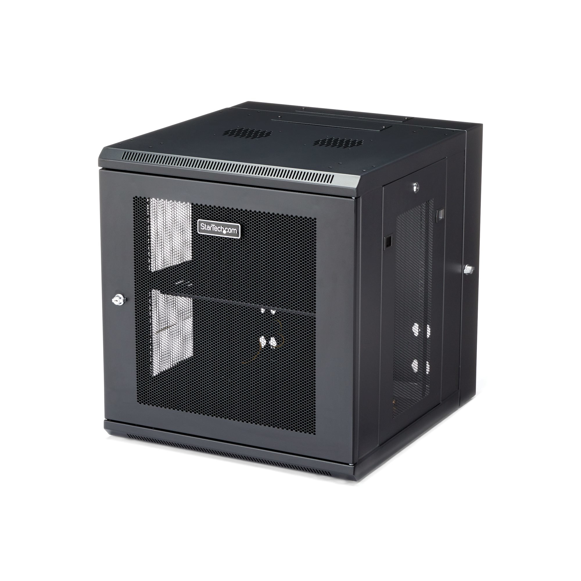 STARTECH StarTech.com Armoire Réseau Murale à 4 Montants 12U avec Étagère 1U, Armoire Serveur Murale 19