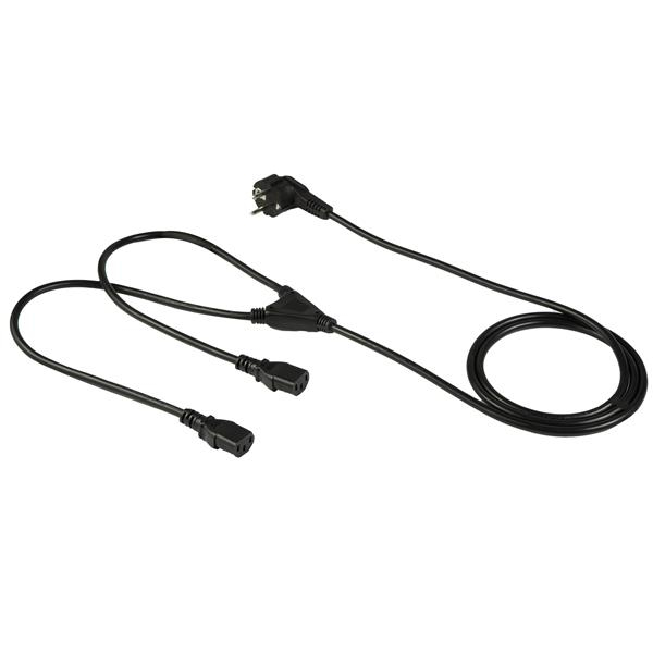 STARTECH Câble d'alimentation PC en Y Schuko vers C13 de 2m