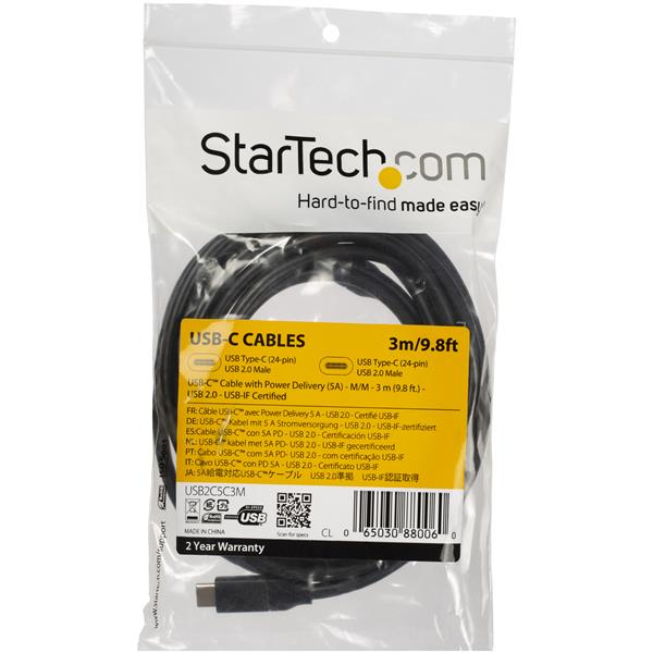 STARTECH 3M USB Type C Cable with 5A