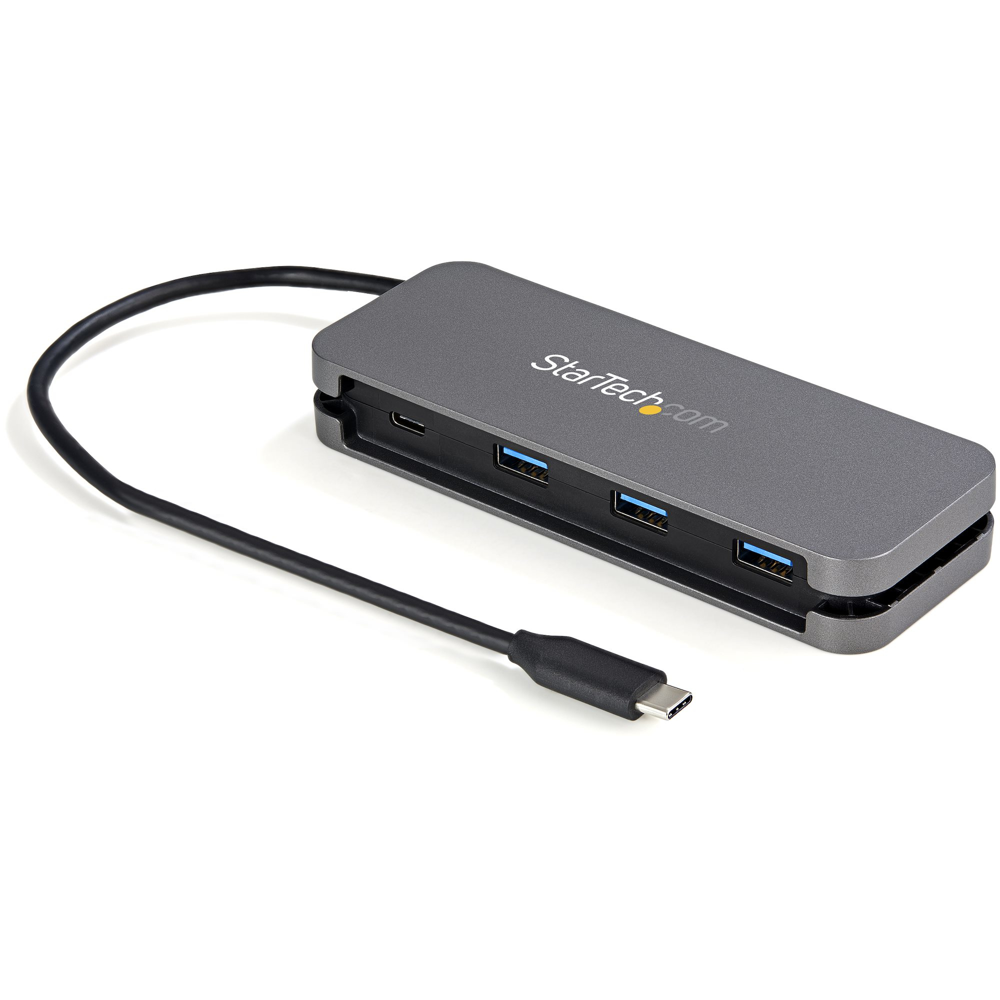 STARTECH Ce hub USB-C à 4 ports vous permet de connecter quatre périphériques SuperSpeed USB 3.2 Gen 1 (5 Gb/s) à votre ordinateur portable ou fixe USB-C : la solution idéale pour ajouter des ports USB à un appareil disposant d''un nombre limité de ports