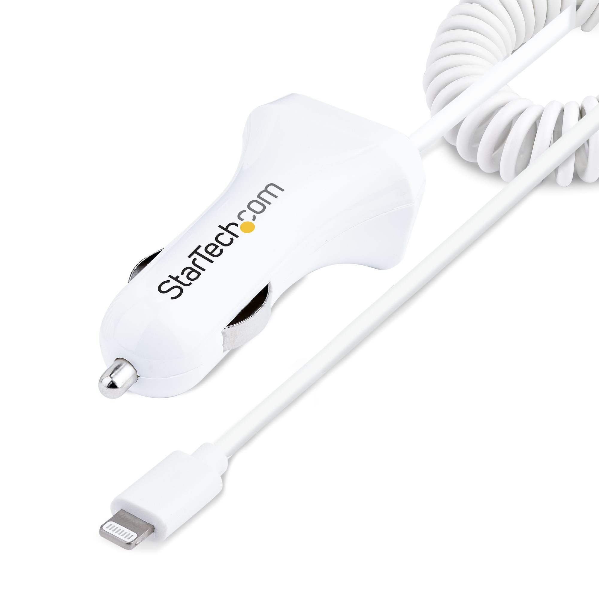 STARTECH StarTech.com Chargeur Voiture Lightning avec Câble Spiralé de 1m
