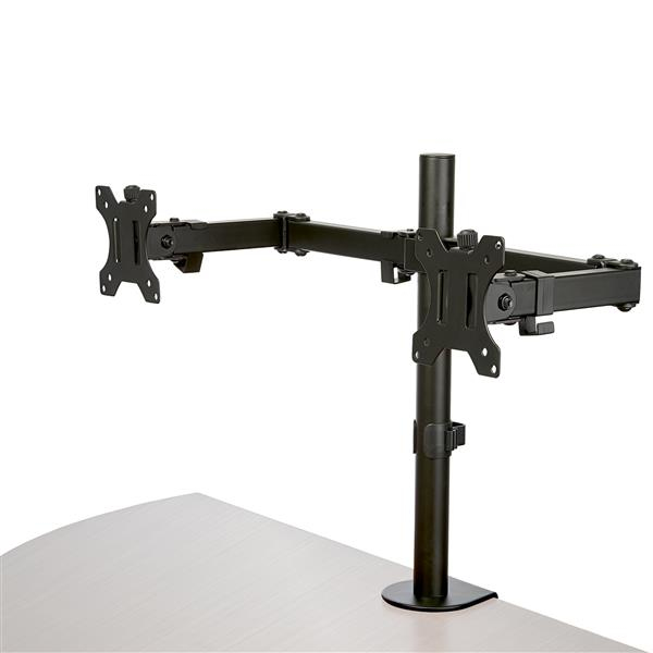 STARTECH Améliorez votre confort et gagnez de la place sur votre bureau.Cet élégant bras pour deuxécrans à montage sur bureauprocure une solution économique et polyvalente à votre espace de travail ergonomique. Profitez d''une grande liberté de mouvement
