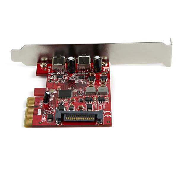 STARTECH Carte Contrôleur PCI Express vers 2 Ports USB 3.1 Type-C avec UASP