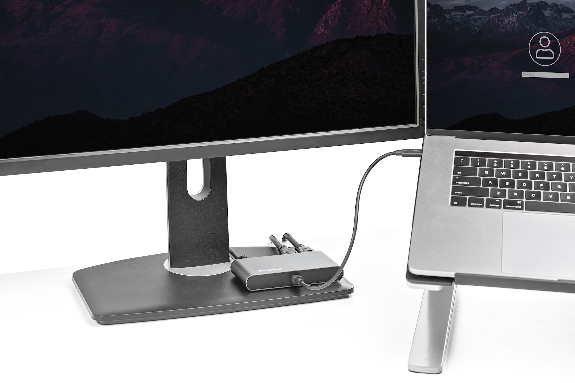 STARTECH Station d'accueil Thunderbolt 3 double affichage HDMI 4K 60Hz + 2x USB-A + Ethernet Gigabit