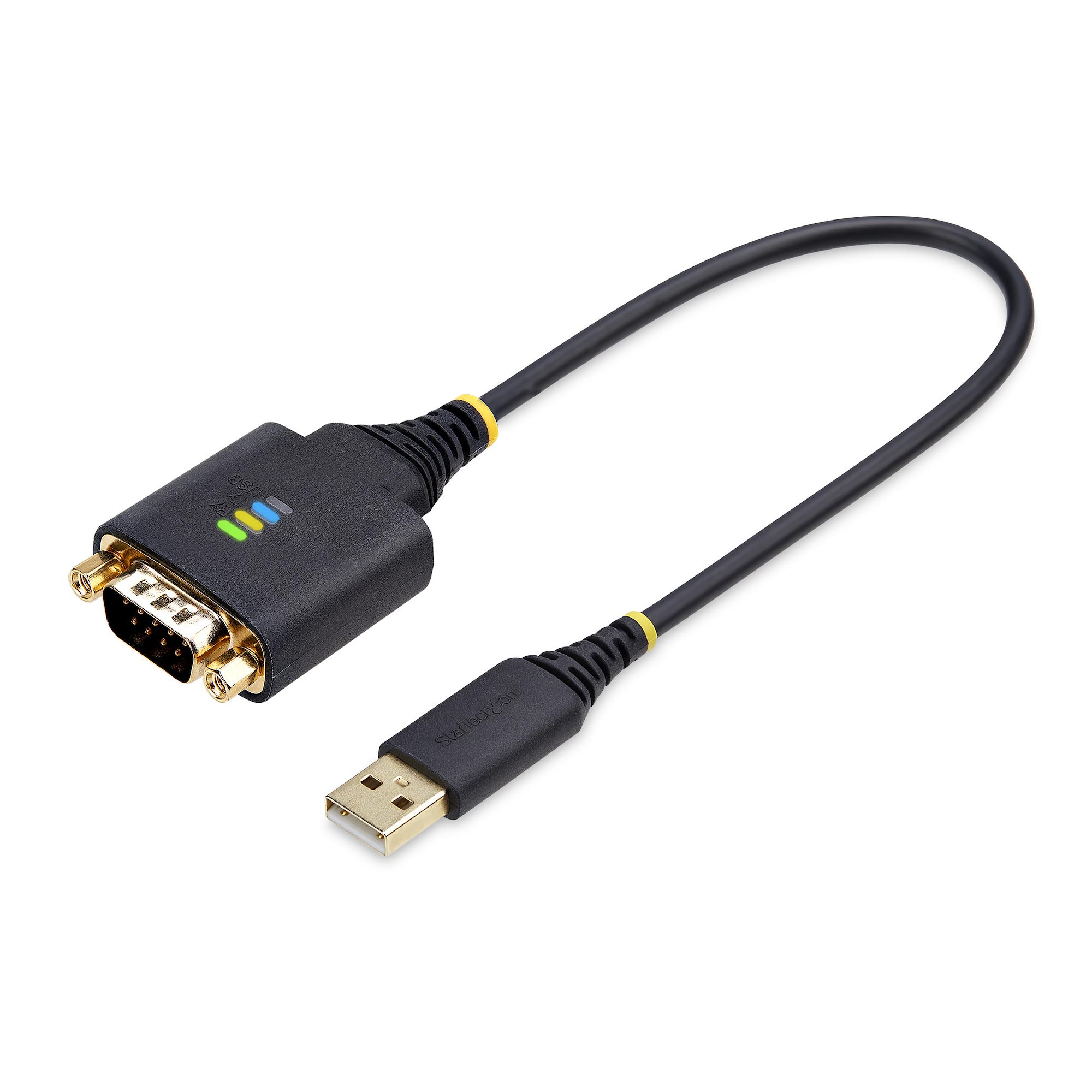 STARTECH Câble Adaptateur USB-A 2.0 vers DB9 (Série RS232)
