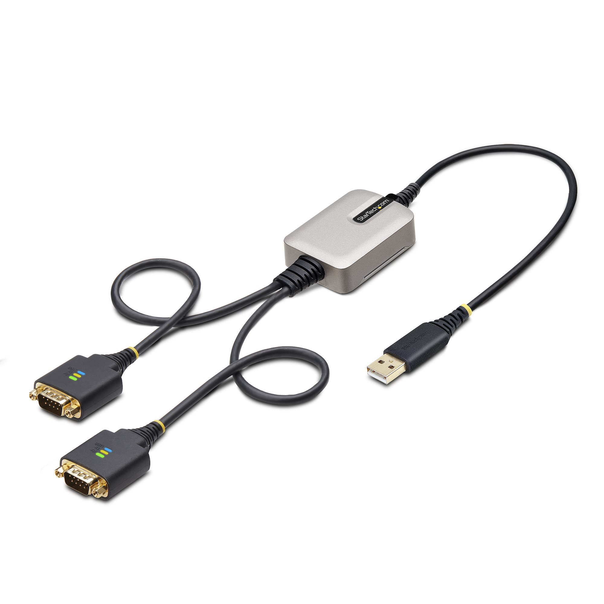 STARTECH StarTech.com Adaptateur USB vers Série de 2 Ports de 60cm, FTDI/DB9 RS232