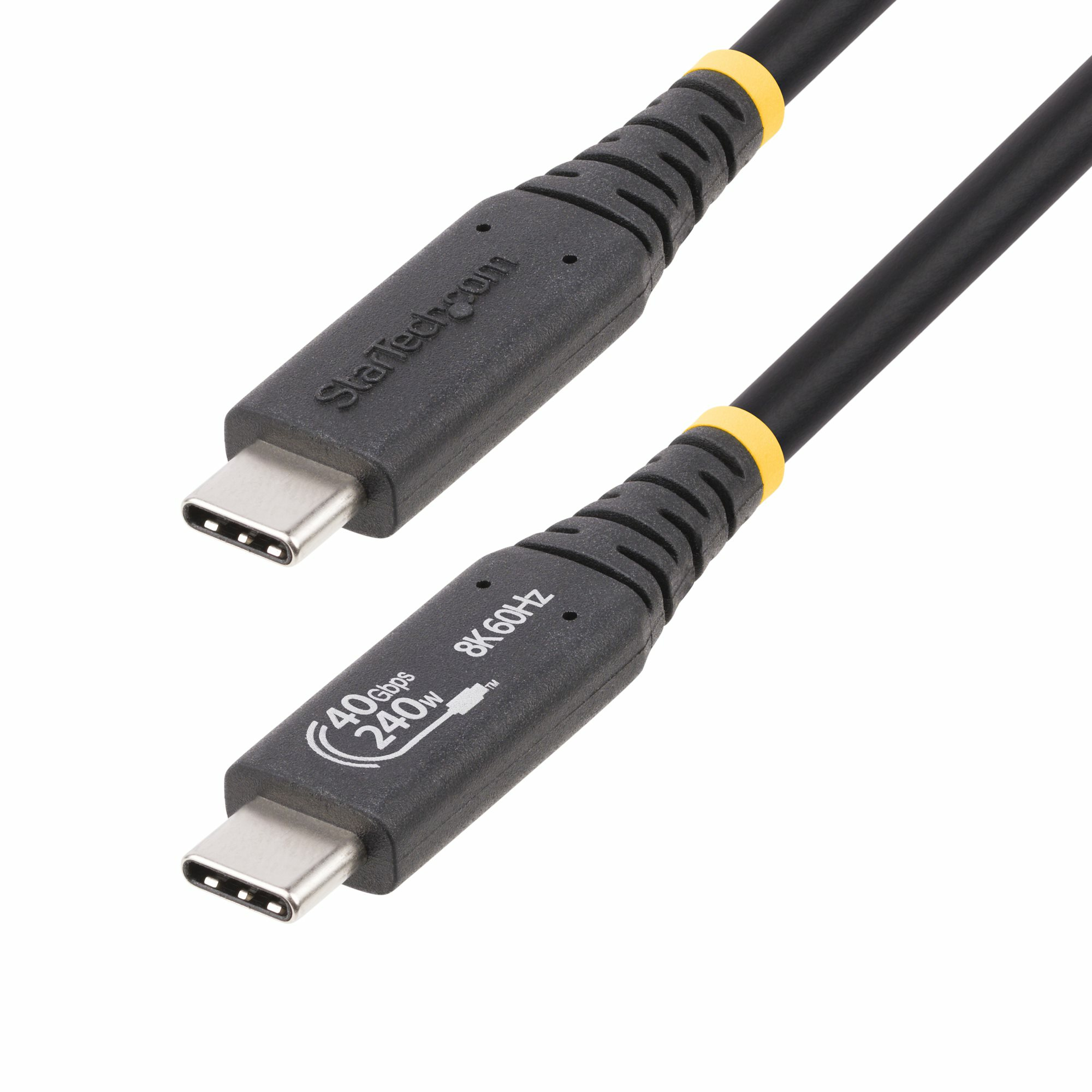 STARTECH StarTech.com Câble USB4 de 50cm, Câble USB-C Certifié USB-IF, 40Gbps, PD