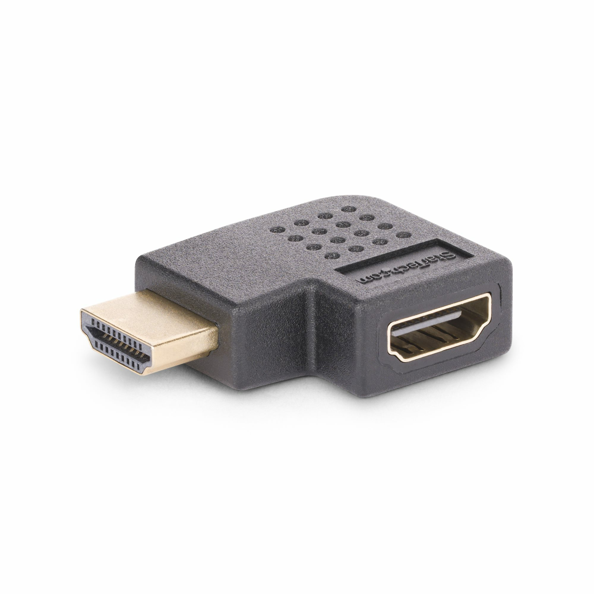 STARTECH - Adaptateur HDMI 2.0 à Angle Droit, M/F, Économiseur de Port HDMI Horizontal, 4K 60Hz, Extension Coudé pour HDMI à Haut Débit