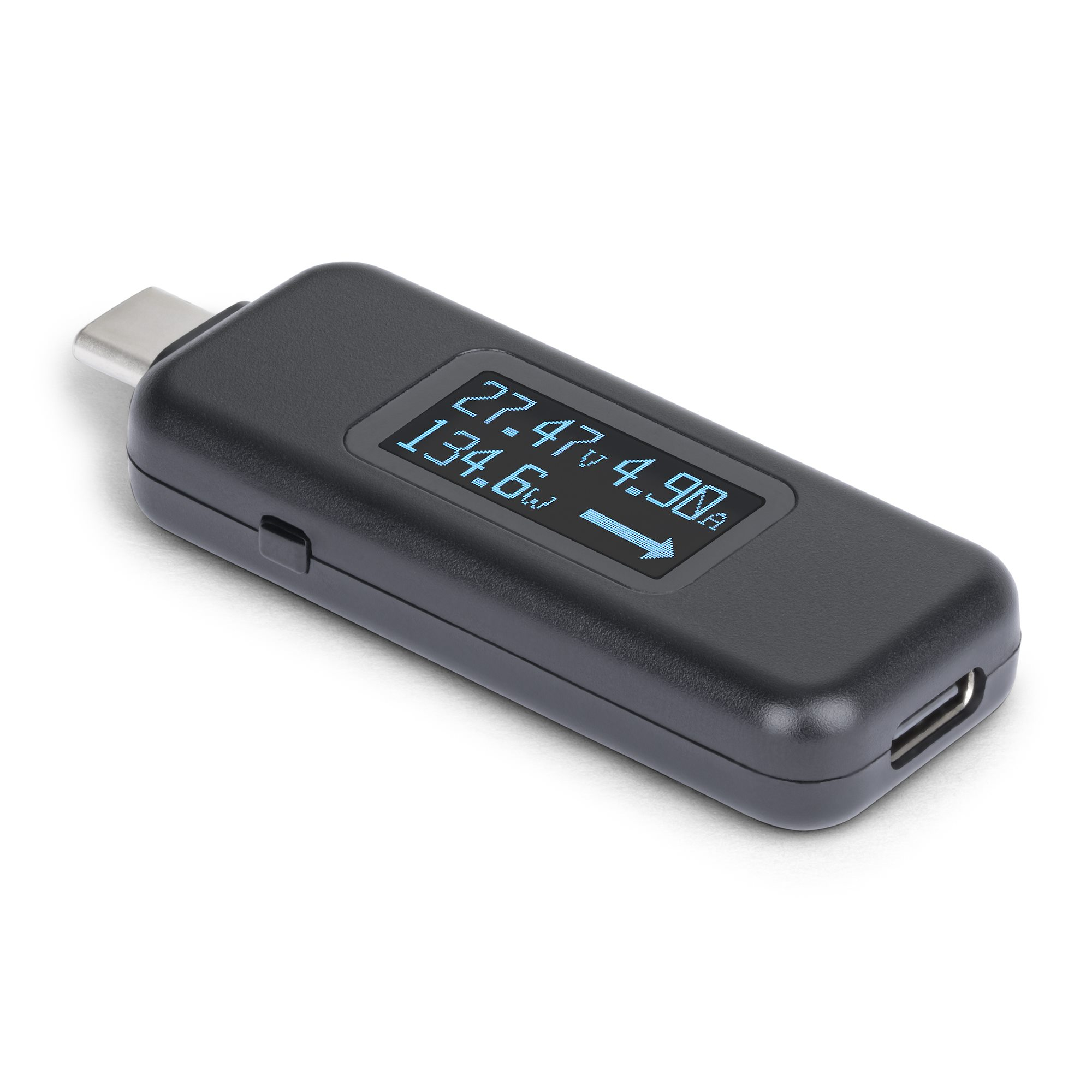 STARTECH StarTech.com USB-C Power Tester, Bi-Directional Digital Voltage/Current