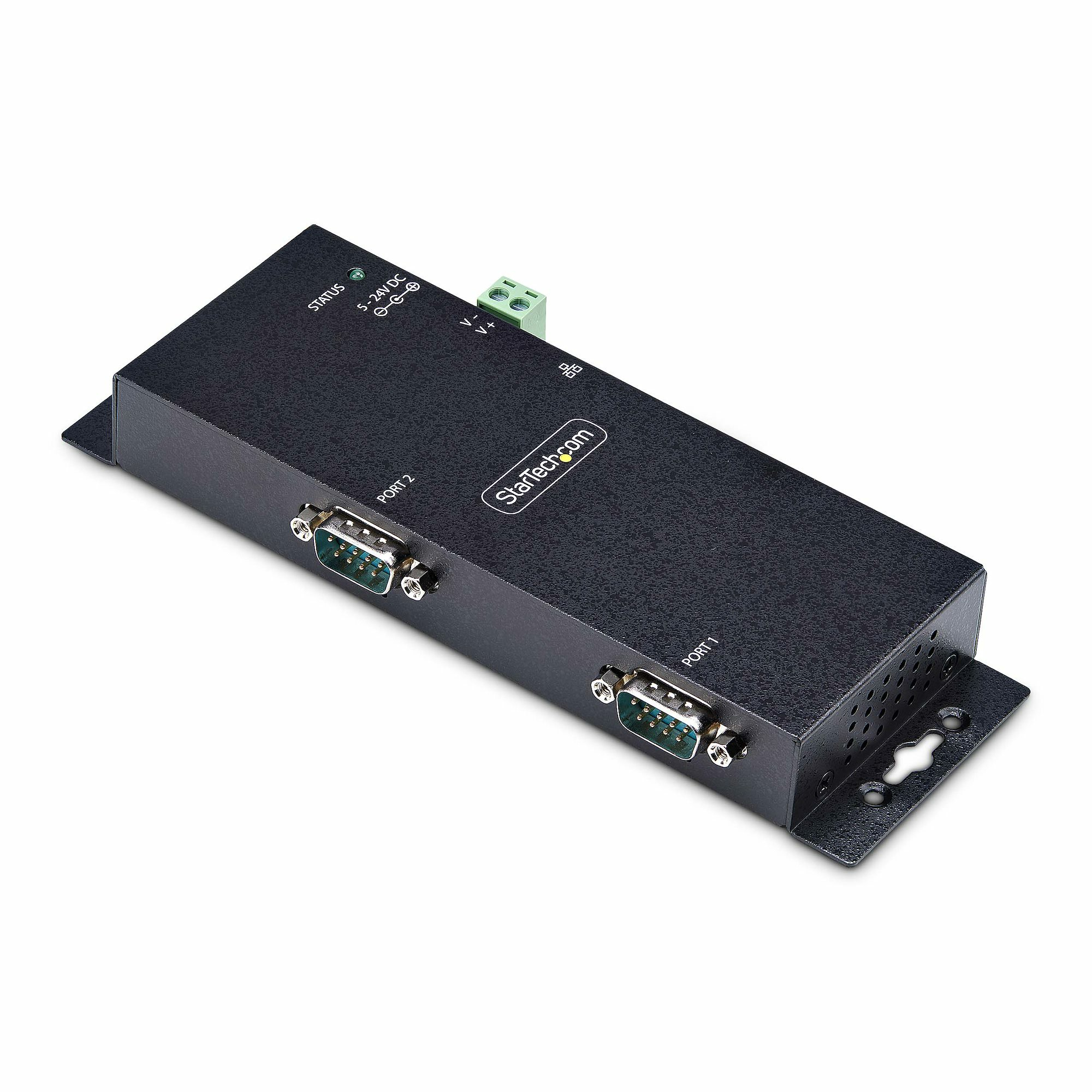 STARTECH StarTech.com Adaptateur Série vers Ethernet à 2 Ports, LAN vers RS232 DB9