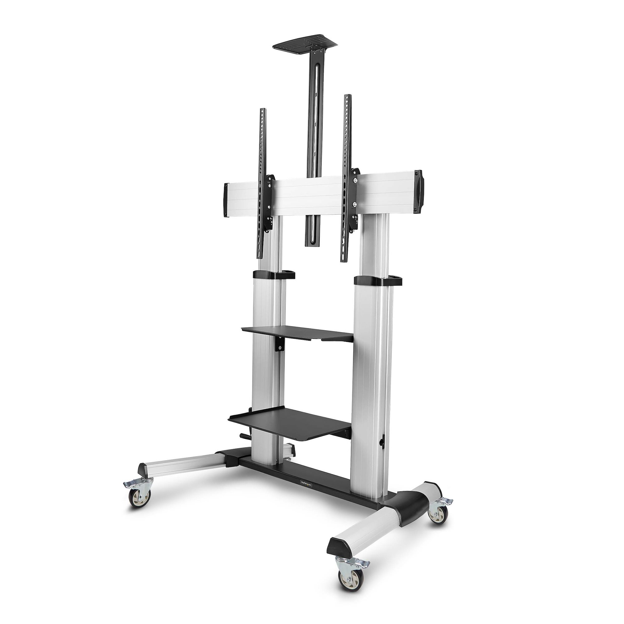 STARTECH StarTech.com Rolling TV Cart/Stand On Wheels, Up to 100inch/220lb Screens