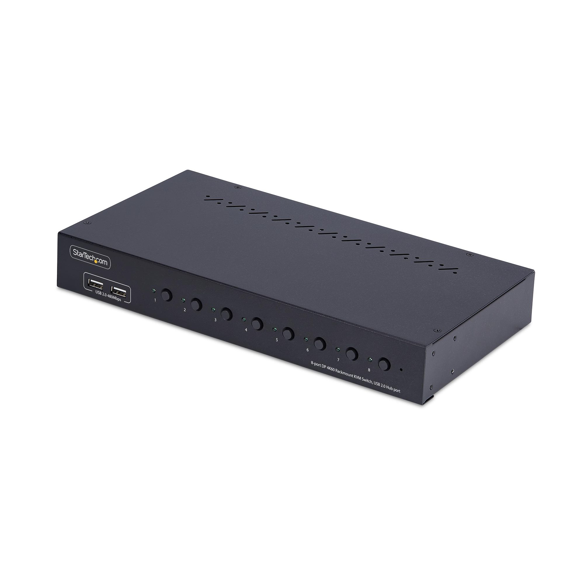 STARTECH StarTech.com 8-Port DisplayPort KVM Switch w/1U Rack Mount Kit, 4K 60Hz