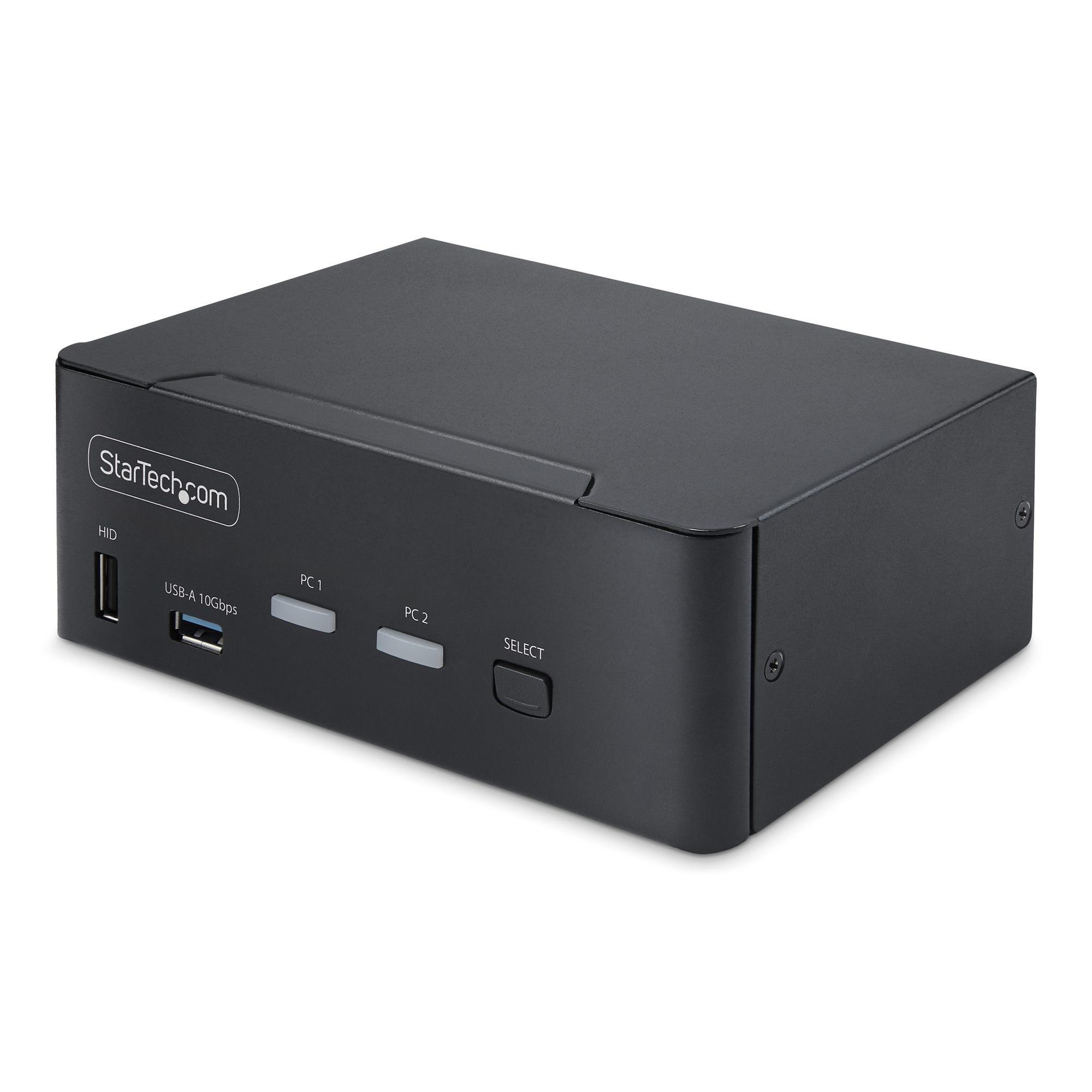 STARTECH 2-Port Dual-Monitor DisplayPort 1.4 KVM Switch, 8K 60Hz / 4K 144Hz, 2x USB 10Gbps Ports, Hotkey Switching, TAA Compliant