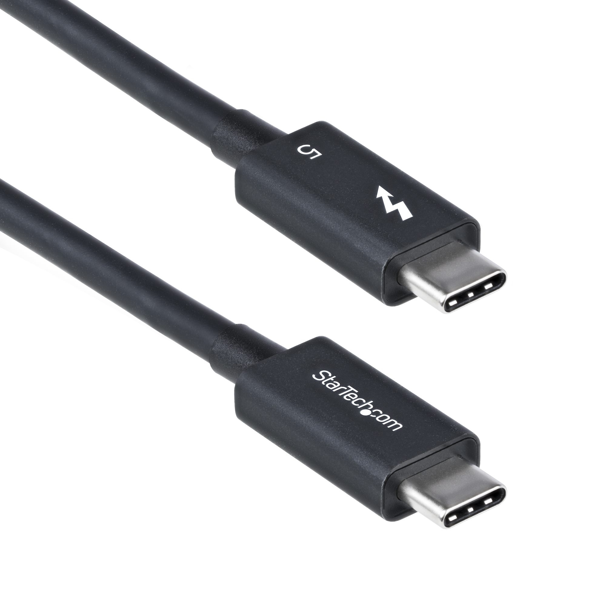 STARTECH 80cm (2.6ft) Thunderbolt 5 Cable, 80Gbps/120Gbps, 240W PD, 8K 60Hz, Certified Thunderbolt Cable, Compatible w/TB4/USB-C